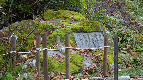 離れ奥に有る石碑？