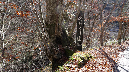 青荷名物「のめくり坂」